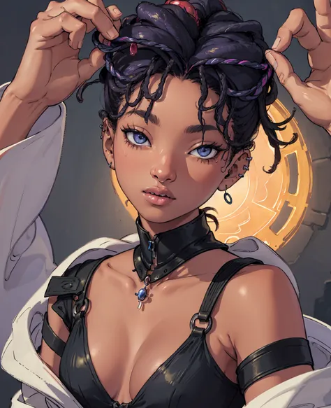 a beautiful detailed portrait of willow smith as a powerful fantasy mage, intricate detailed face, piercing eyes, glowing hands, fantasy magical robe, dramatic lighting, cinematic composition, (best quality,8k,highres,masterpiece:1.2),ultra-detailed,(reali...