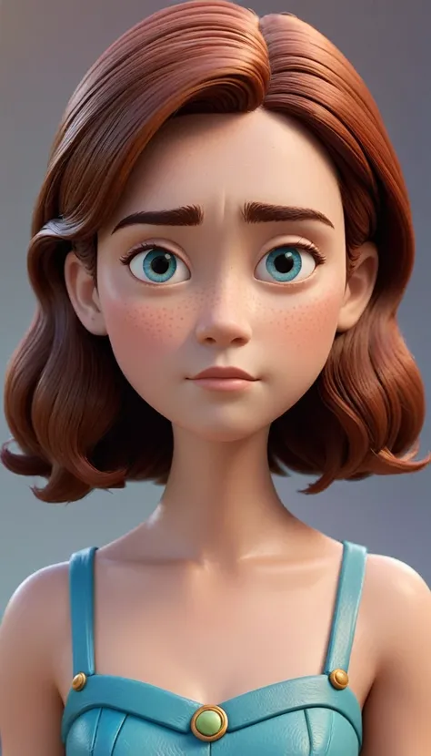 Pixar style
-with clear facial features and a three-dimensional facial structure
-made of clay sculpture material