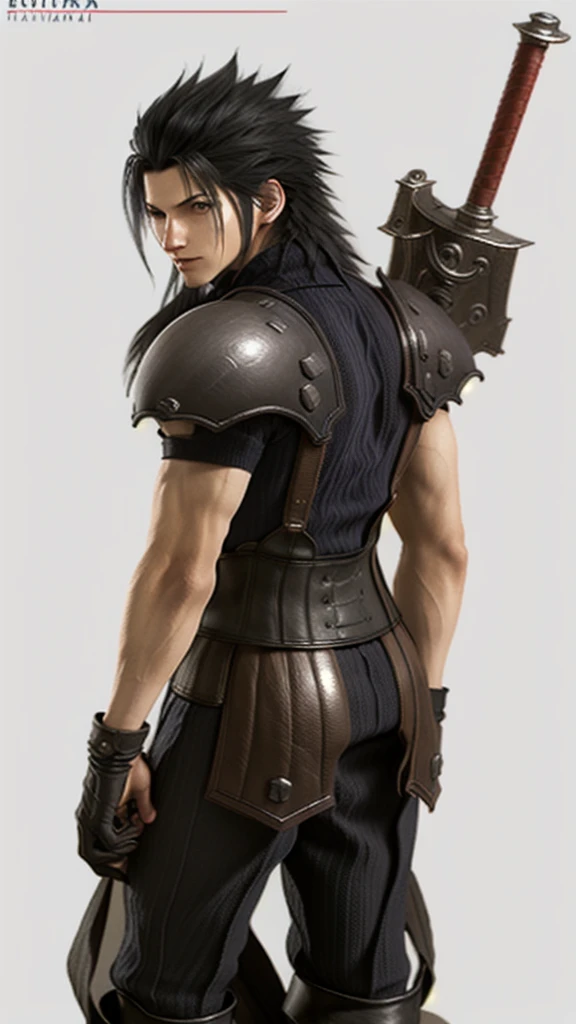 a man black hair, concept art by tetsuya nomura, final fantasy character, from final fantasy, final fantasy style, from final fa...