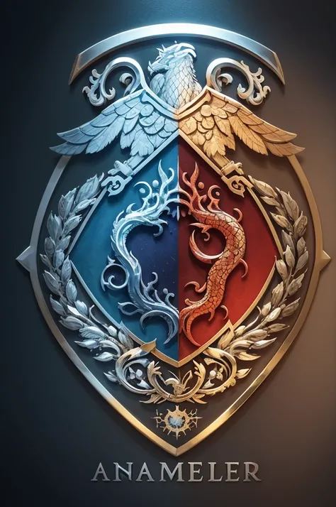 I want an emblem of a house or family of ice and fire together