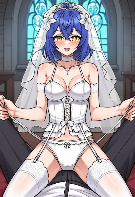 a father （he had been brainwashing by his second son,crossdressing,Sex with his second son every day, wear sexy Wedding lingerie,bride of his second son,have ones first night,,swear live as the wife of his second son for life) ,an empty abandoned church,in...