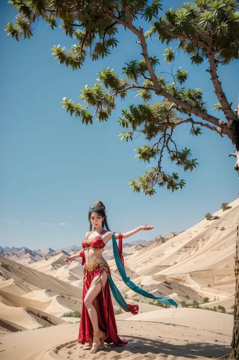 dunhuang flying goddess，barefoot