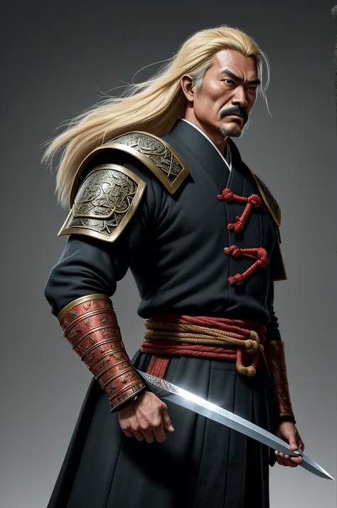 Highest quality，High resolution，((Kublai Khan)) ，（Mongol empire），Fist of the North Star，One person，（Yuan），（black_coat），male，One personで，Middle Age，strongest，Anime Style，(Limbs)，(Full Finger)，(Accurate fingertips), (The finer details), (Super detailed)，(Jap...