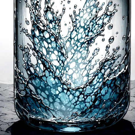 carbonated water　the transparency is amazing　icon