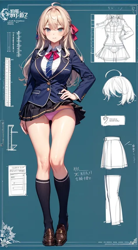 girl, alone, whole body, From head to toe, Are standing, (Huge_chest:1.3),

Character design sheet, Character Reference Sheet, 設計図のSchematic, Drafting, Blueprint, Schematic,
((Character design sheet:1.7, Character Reference Sheet:1.7,)),

anime/cartoon cha...