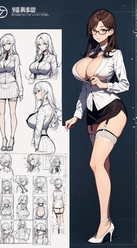 girl, alone, whole body, From head to toe, Are standing, (Huge Saggy Tits:1.3),

Character design sheet, Character Reference Sheet, 設計図のSchematic, Drafting, Blueprint, Schematic,
((Character design sheet:1.7, Character Reference Sheet:1.7,)),

anime/cartoo...