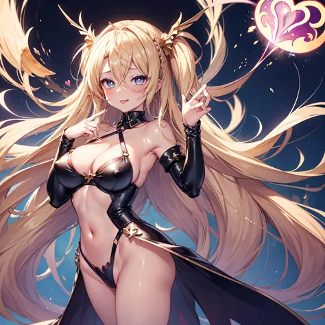 (masterpiece),(Highest quality),(Super detailed),(Best illustrations),(Best Shadow),(Absurd),(Detailed Background),(so beautiful)Bradamante, 16K, 8K, 4K,(Best Shadow), (so beautiful), One person, alone, , , , heart-shaped pupils, Big Breasts, Blonde, latex...