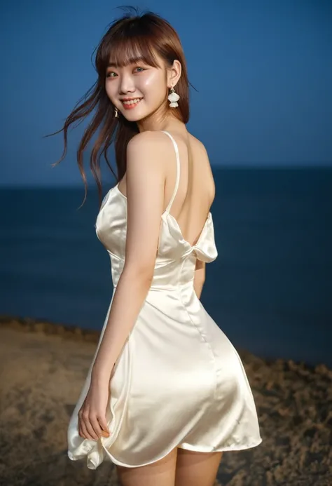 (8K、RAW Photos、Highest quality、Masterpiece: 1.2)Highest quality, masterpiece, Ultra High Resolution High Resolution 1 Girl, Very bright backlight, alone, {Beautiful and detailed}, Large Breasts, Dazzling moonlight, Calm expression, Natural and soft light, ...