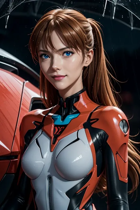 Evangelion,Asuka Langley,blue eyes,Plug Suit,Bodysuits,Interface Headset,赤いBodysuits,Ultra HD,super high quality,masterpiece,Digital SLR,Photorealistic,Detailed details,Vivid details,Depicted in detail,A detailed face,Detailed details,Super Detail,Realisti...