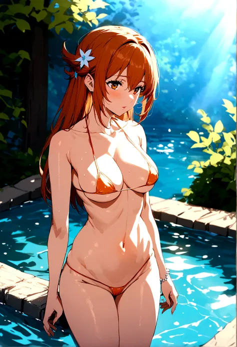 Micro Bikini　hot spring　sexy　naked　Orihime