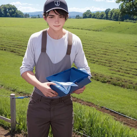 Young farmer, 22 years old, good natured. 