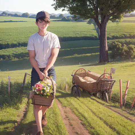 Young farmer, 22 years old, good natured. 