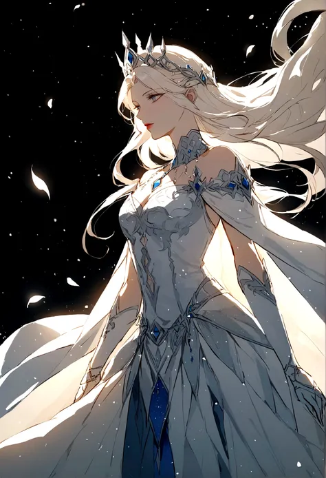 From the diamond dust, a god more powerful than a legend々A beautiful and clear snow queen