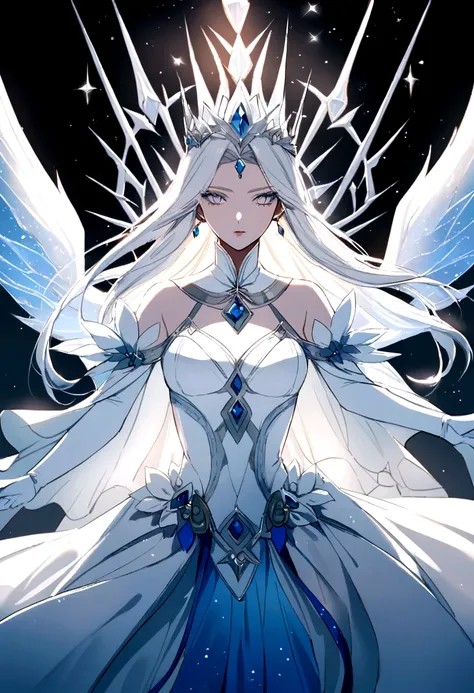 From the diamond dust, a god more powerful than a legend々A beautiful and clear snow queen