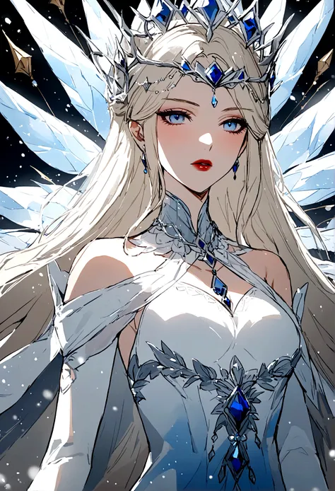 From the diamond dust, a god more powerful than a legend々A beautiful and clear snow queen