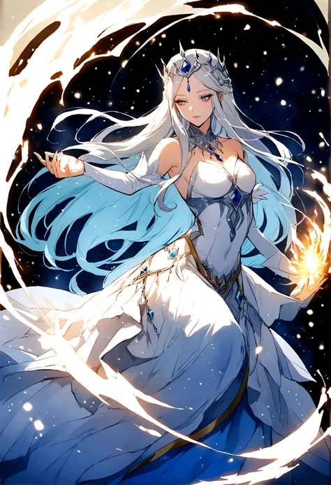 From the diamond dust, a god more powerful than a legend々A beautiful and clear snow queen