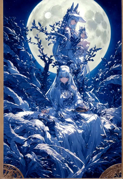 world Tree、moonlight、Moonlit Night、Fantasy、mysteriouasterpiece、Perfect Art、Award-winning works