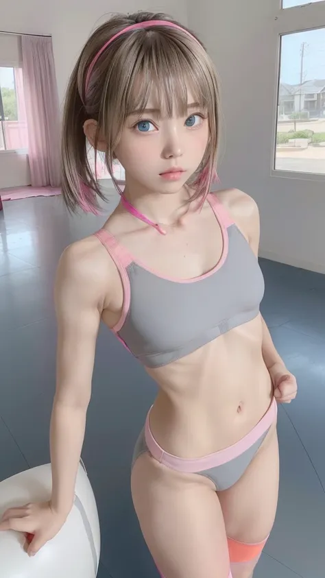 (((1 small cute girl/Very Small Flat Chest/whole body))),(((At the resort))),(((innocent))),(((Petite figure))),(((Big Blue Eyes))),(Lightroom:1.13)、Soft Light、(Natural Skin Texture:1.2)、(Hyperrealism:1.2)、Sharp Focus、Highest quality, Photorealistic, In 8K...