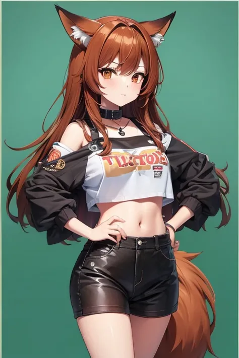 vtuber model base sheet, com fox eyes, with reddish brown medium hair with yk2 clothes