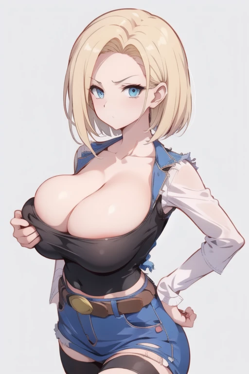 Chibi, busty, android18 very big breast kawail nude