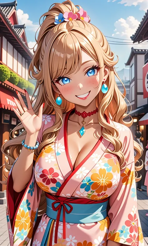 ultra-detailed, ((one girl)), (tan skin improved:1.0), (in pastel colors gyaru), (sweat skin), (heavy makeup), hyper detailed, absurdres, 8K, Beautiful Face, (Laugh shyly), ((teasing smile:1.8)),((Wink:1.6)), (Laugh with your mouth wide open),((Tilt your h...