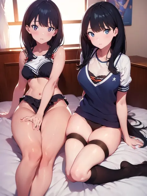 Rikka, A-line skirt,sexy girl,bed room ,on the bed,Beautiful slender legs,Big breasts,porn,bikini,girl friend sex,Beautiful, long legs,