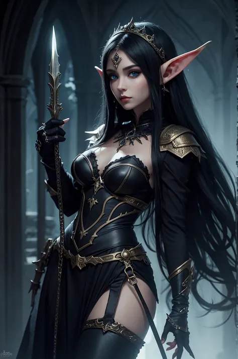 Dark fantasy style elf