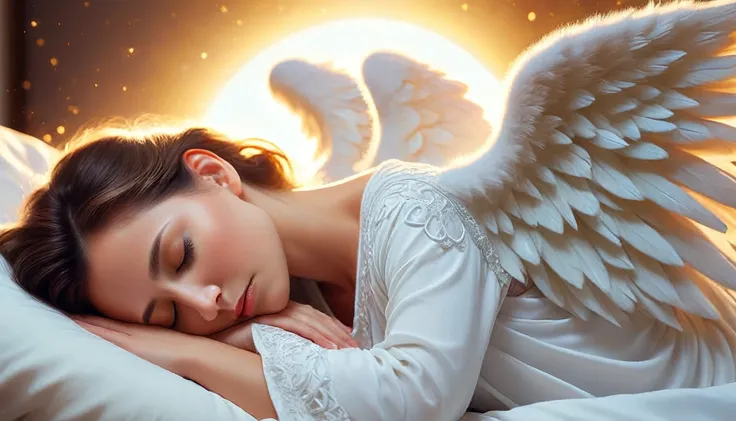 (best quality,4k,highres),mother and  sleeping,angel protector,peaceful atmosphere,soft lighting,tender bond,serene,watchful eye...