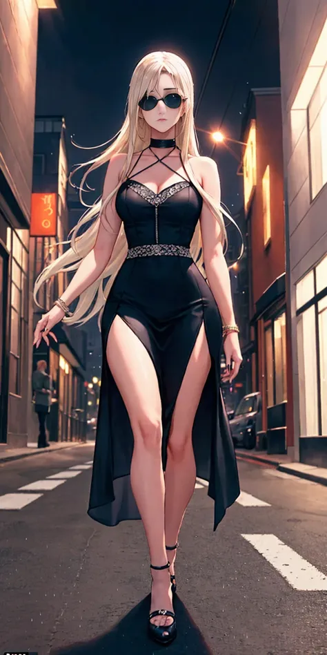 Setting: Atmospheric Street Background (Think bustling city street at night with neon lights and rain, a foggy alleyway, or a deserted highway at dusk) - Choose the specific atmosphere you desire. Character: Appearance: Ultra Quality - High level of detail...