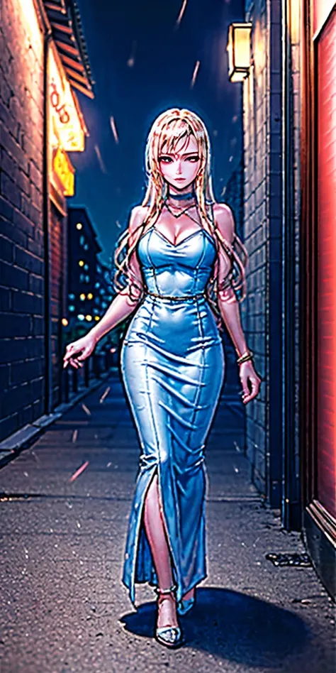 Setting: Atmospheric Street Background (Think bustling city street at night with neon lights and rain, a foggy alleyway, or a deserted highway at dusk) - Choose the specific atmosphere you desire. Character: Appearance: Ultra Quality - High level of detail...