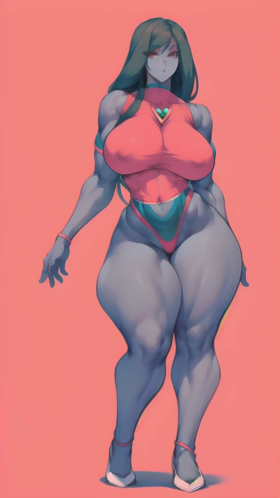 (full body), full body in image, full clothed, garnet from steven universe, full woman, full body, long hair, female body, curvy body, thicc body, big thighs, voluptuous body, full thick body, dynamic pose, curve body, detailed pose, body, simple backgroun...