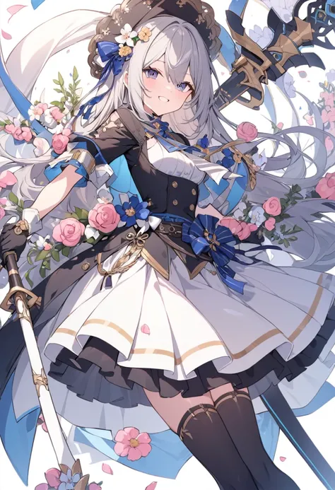 beautiful weapons with flowers