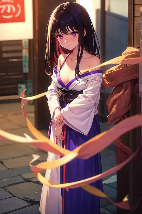 、Undressing、Acme Face、Random pose、Black Hair、nsfw、yukata、Black Hair、Semi-long hair、Summer festival、night、Pale purple eyes、show off breasts、nose blush、1 boy、bitch、POV shooter、blush、Embarrassed look、saliva、1 boy、POV shooter、Chest grab、Small breasts、手でhide、sk...