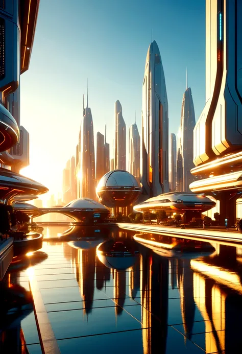 futuristic city