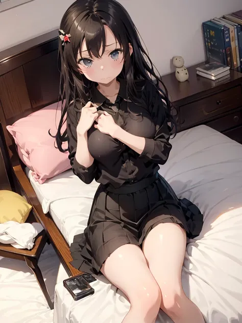 Rikka, A-line skirt,sexy girl,bed room ,on the bed,Beautiful slender legs,Big breasts,porn,female underwear,girl friend sex,Beautiful, long legs,obsceneSleeping position,nude,Get naked