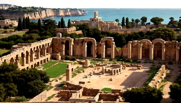 carthage, overlooking, roman rule, non-ruin, beautiful