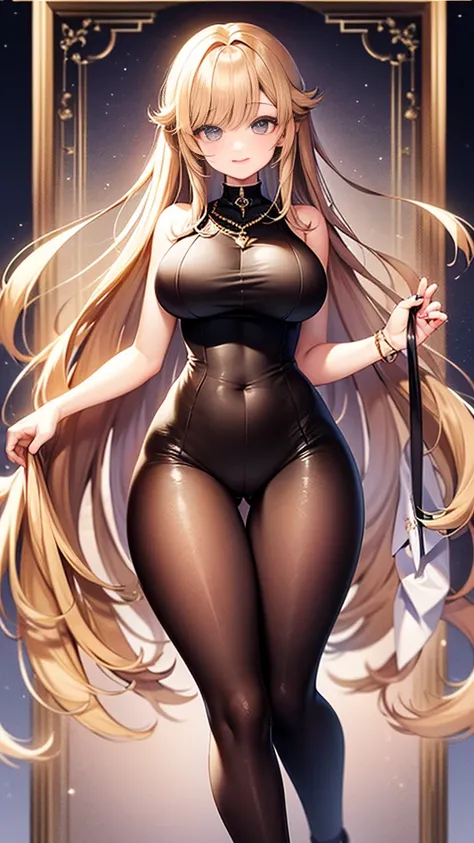 ((Highest quality、、masterpiece:1.3)), Upper Body、Long legs、Sharp focus:1.2, Beautiful woman with perfect figure:1.4、((Big Breasts:1.2)), (Big Breasts、Soft looking big ass、Feminine body 、Smiling:1.2), Face and skin texture crafted to the smallest detail、Fin...