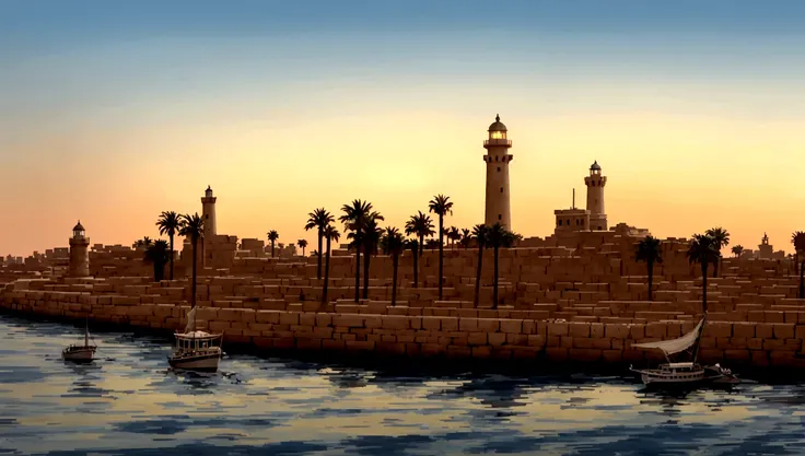 ancient alexandria, ancient lighthouse, egypt, beautiful