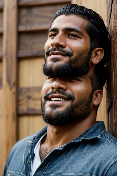 Pablo, 30 years old, He is from the Peruvian Andean region. Physically he is of medium height, robust build, olive brown skin, indigenous traits, black hair and a short beard,