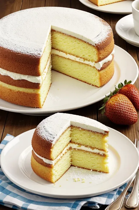 Uruguayan cream sponge cakes