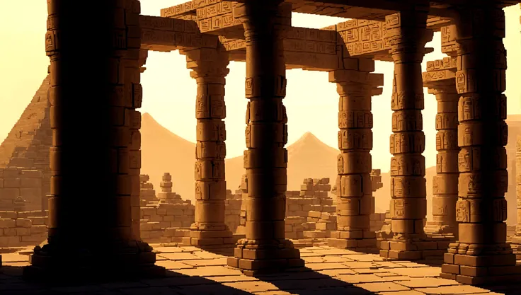 thebes, egyptian temple, mountain, beautiful