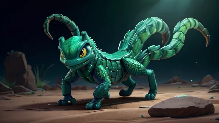 A hyper-realistic cinematic photograph of the Scorpio zodiac mythology, captured in stunning 8k resolution, features a majestic scorpion, its body a fascinating mix of deep blues and emerald greens, set against a white background, evoking a sense of ancien...