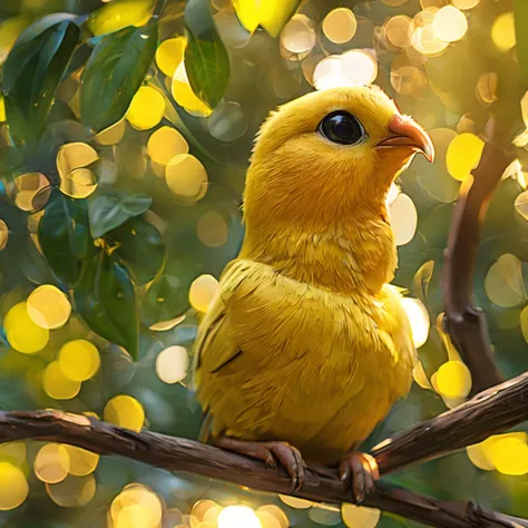 full body shot, a cute yellow chick look curiously, in a big new luxury house, day light