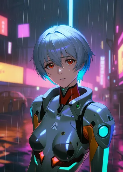 (((nsfw)))､showing genitals、(((((small breasts))))、one girl, ayanami rei, neon genesis evangelion, masterpiece, great quality, h...