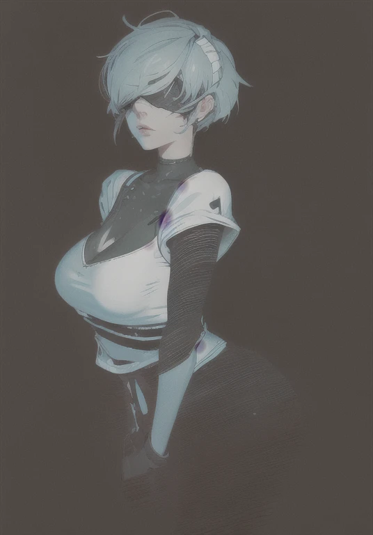 ((The best quality)), ((Masterpiece)), (Very detailed:1.3), ..............3D, beautiful (Cyberpunk:1.3) hacker woman, short hairstyle,short hair, Return to viewer, Thick hair, Operating computer terminal, head mounted display, computer server, LCD screen, ...