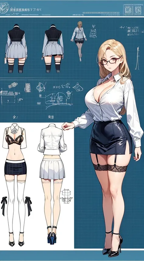 girl, alone, whole body, From head to toe, Are standing, (Huge Saggy Tits:1.3),

Character design sheet, Character Reference Sheet, 設計図のSchematic, Drafting, Blueprint, Schematic,
((Character design sheet:1.7, Character Reference Sheet:1.7,)),

anime/cartoo...