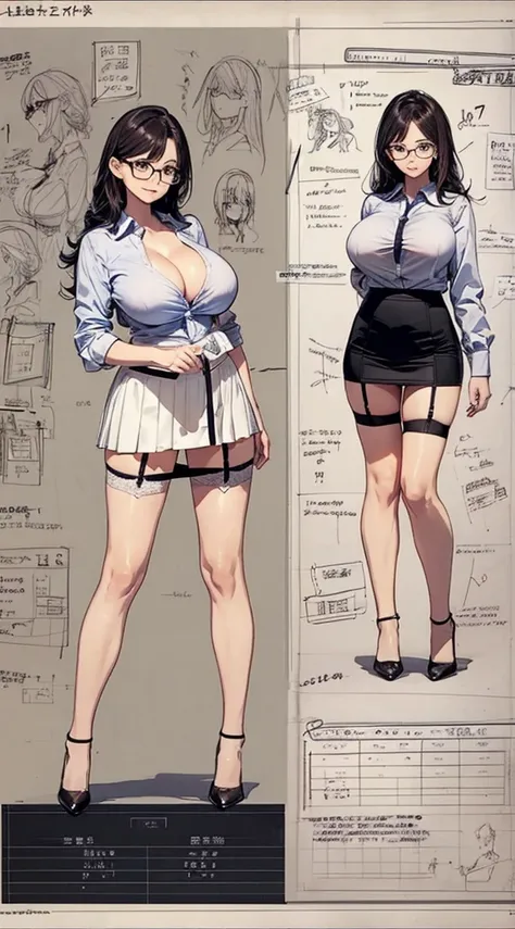 girl, alone, whole body, From head to toe, Are standing, (Huge Saggy Tits:1.3),

Character design sheet, Character Reference Sheet, 設計図のSchematic, Drafting, Blueprint, Schematic,
((Character design sheet:1.7, Character Reference Sheet:1.7,)),

anime/cartoo...