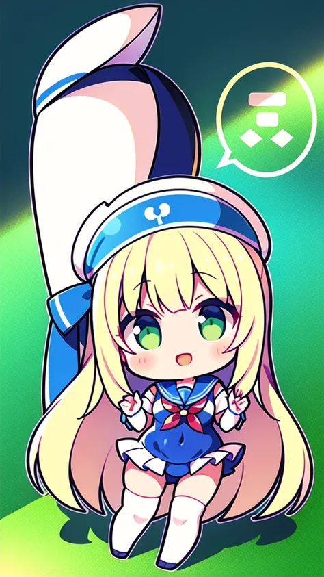 First place girl，Long straight hair，The right bangs，Light hair，Light Blonde Hair，Light green pupils，以blue、White-based clothes，Sailor Suit上衣，Tactics，Technology，Goggles，Modern，blue、白色紧身连体Swimsuit，连体Swimsuit，Swimsuit，Sailor SuitNavel短上衣，Navel，Sailor Suit，Whit...