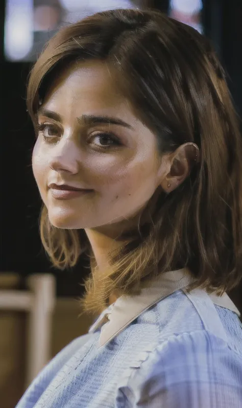 photo of jenna coleman, sexy, extremely high quality raw photograph, detailed background, intricate, exquisite details and textu...