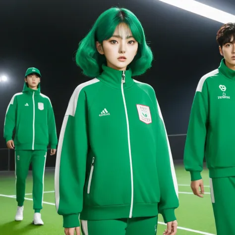 Kang Sae-byeok, Hoyeon Jung, squid game, player 067, green tracksuit